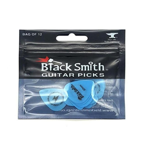 SDP005SB-L BlackSmith 0.5mm blue standard Delrin picks in packaging with BlackSmith logo