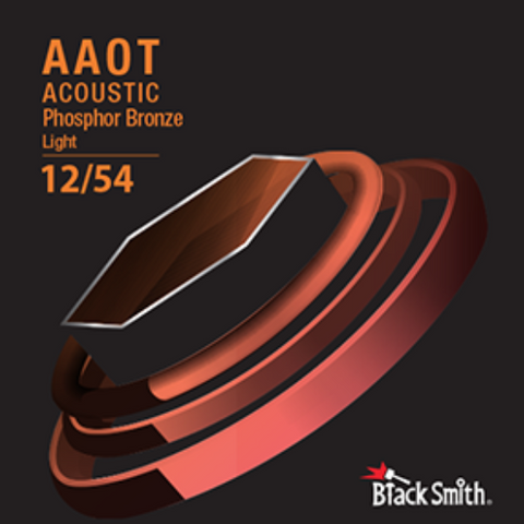 AAPB-1254 BlackSmith advanced anti oxidant phosphor bronze 12/54 acoustic strings front of packet
