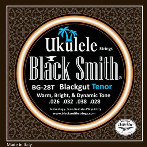 BG-28T BlackSmith blackgut ukulele strings front of packet