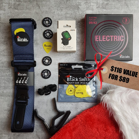 BlackSmith Electric Guitar Accessories Gift Pack - Nylon Strap