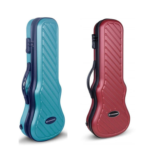 Crossrock CRA400CU red and turquoise ukulele cases