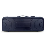 Crossrock CRA400VFBK rectangular violin hard case black front view
