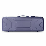 Crossrock CRA400VFBK rectangular violin hard case dark grey colour front view
