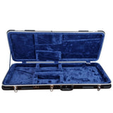 CROSSROCK CRA860EBK hard case for electric guitar with electric blue velour lining