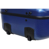 Crossrock CRF4000CEFBL cello case showing wheels at bottom of case