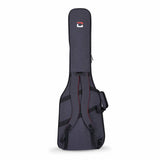 CRSG107B Bass guitar gig bag back view with Crossrock logo and backpack straps