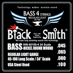 NW-45100-4-34 BlackSmith Bass Strings 45/100 gauge for 4 string bass packet