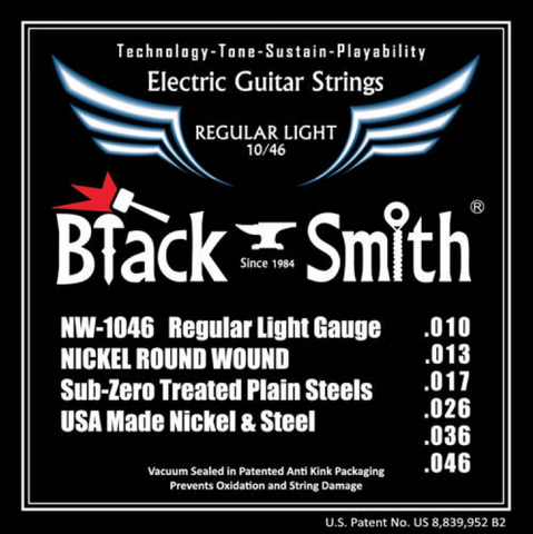 BlackSmith NW-1046 regular light electric guitar strings packet