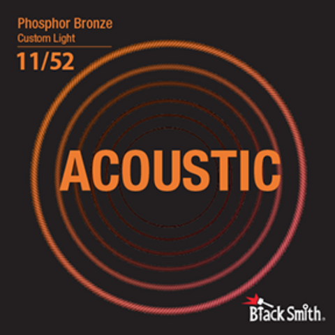 BlackSmith 11/52 Phosphor Bronze Acoustic Guitar Strings - Custom Light PB-1152