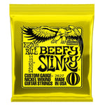 Ernie Ball 2627 Beefy Slinky electric guitar strings in yellow packaging