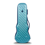 CRA400CUTU Crossrock concert ukulele case in turquoise rear view showing where backpack straps attach