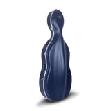 Crossrock CRA860CEFBL cello hard case in navy blue 