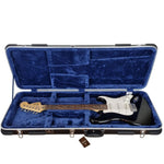 CROSSROCK CRA860EBK hard case for electric guitar with electric blue velour lining