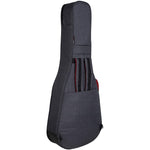 CRDG205CGY Crossrock classical guitar gig bag rear view with backpack straps tucked in