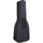 CRDG205DEGY Crossrock double electric guitar gig bag rear view with backpack straps tucked in