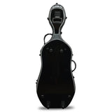 Crossrock Black Fibreglass 4/4 Cello Hard Case CRF1000CEFBK