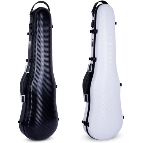 Crossrock CRF4000SV violin case in black and white