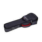 CRSG107SUDG Crossrock soprano ukulele gig bag on floor showing zipper and padded carry handle