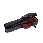 CRSG107SUDG Crossrock soprano ukulele gig bag open with ukulele inside