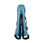 Crossrock CRA400SUTU turquoise soprano ukulele case from behind showing backpack straps