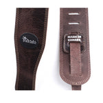 BlackSmith LS-2208 deluxe veg tanned adjustable leather strap for guitar and bass MADE IN CANADA stamp