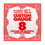 Ernie Ball Single Acoustic/Electric Guitar Strings - 08s 09s, 10s, 11s