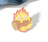 Flame fire log front2