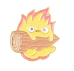 Flame fire log front