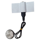 Piezo contact microphone with self-adhesive tape on mic and velcro