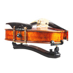 Shoulder rest on violin with chin rest