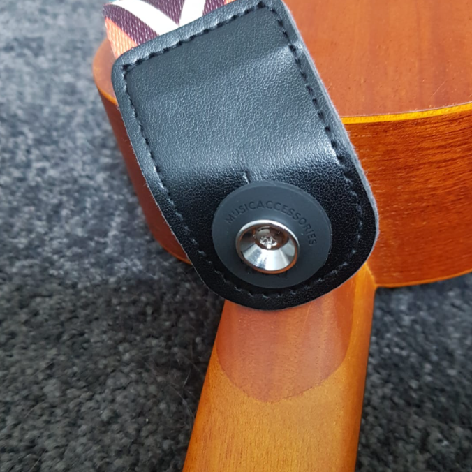 Chrome Strap Button Pin Lock for Guitar Bass and Ukulele