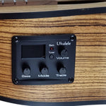 Persian UKB-ZEBRA bass ukulele equalizer and tuner